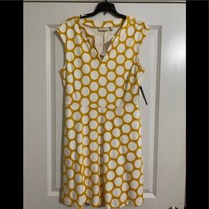 NWT New York and Company Yellow Sleeveless Dress